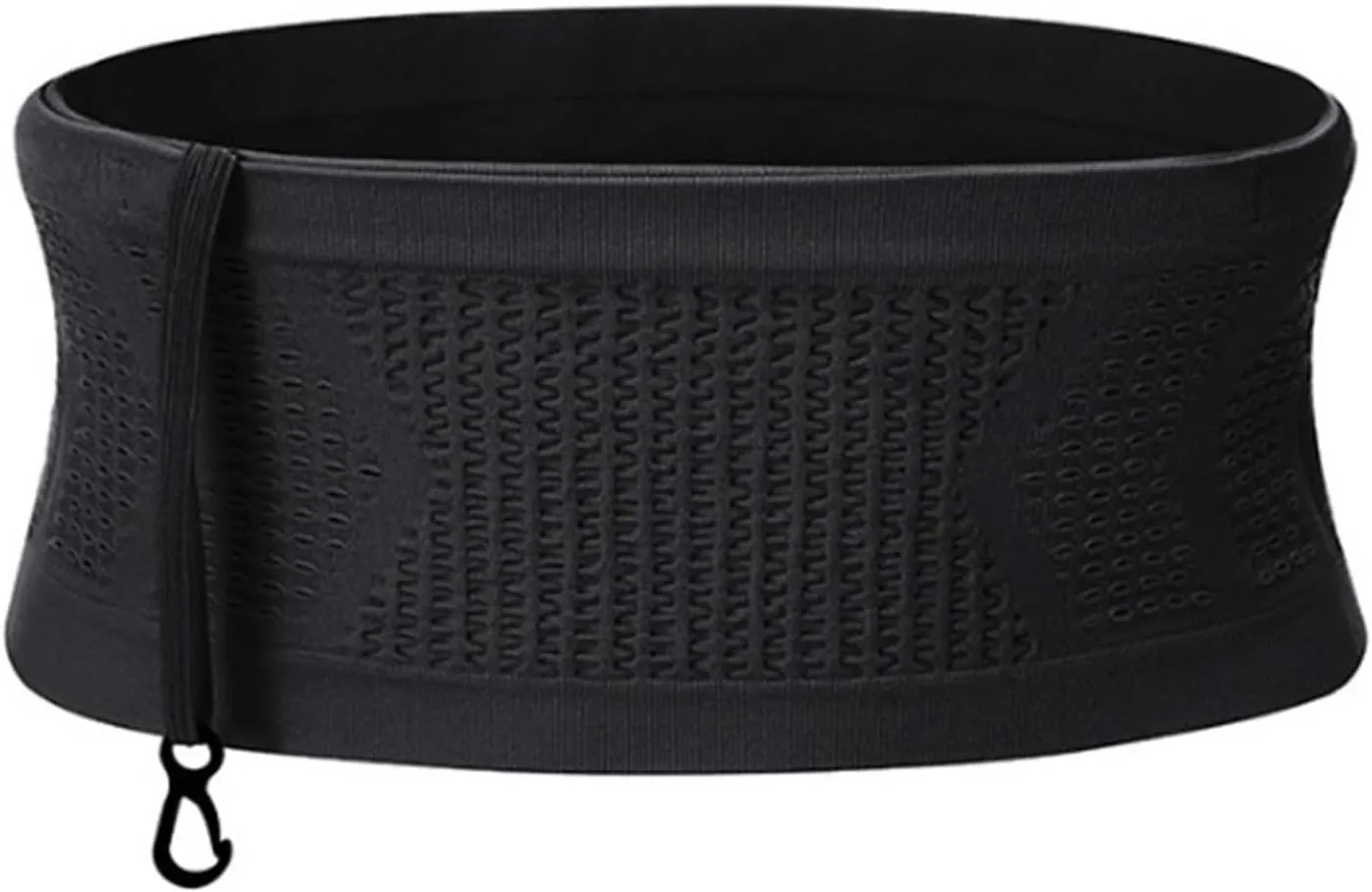 Sports Belt Bag Multifunctional Concealed Waist Bag Large Capacity Running Belt for Phone with Hook for Exercise Accessories Black M Breathable Concealed Waist Bag Running Waist Bag Running Belt For P