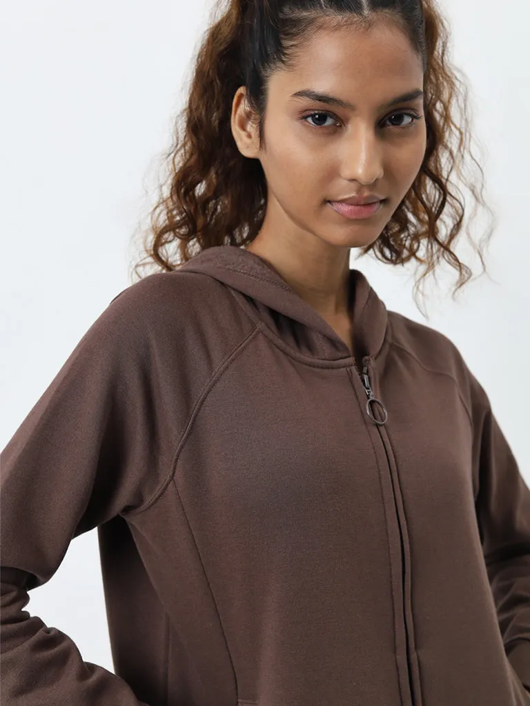 Studiofit Brown Solid Jacket