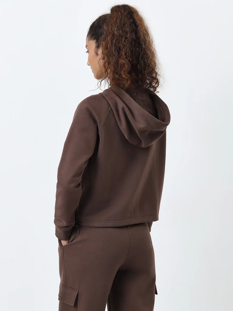 Studiofit Brown Solid Jacket