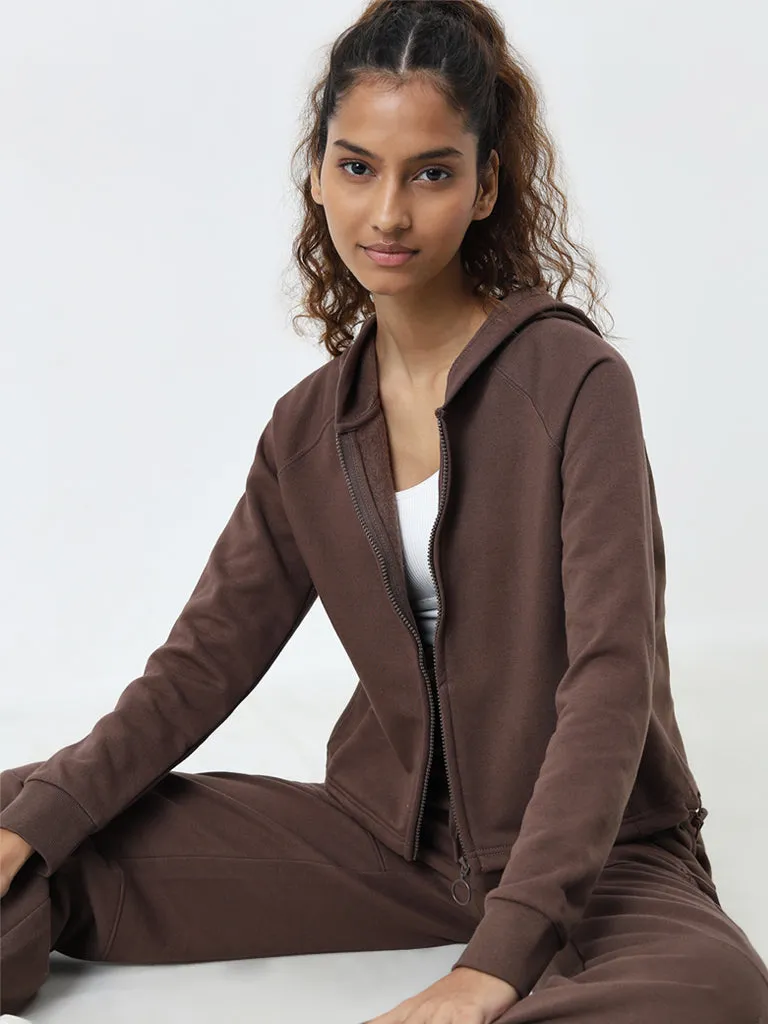 Studiofit Brown Solid Jacket