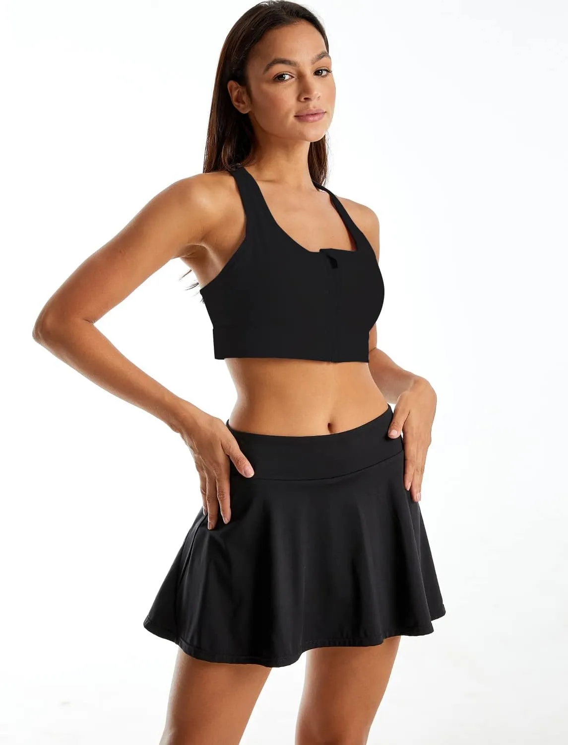 Tennis Skirts for Women with Shorts Pockets, High Waist Pleated Golf Skirts for Running Workout Sports