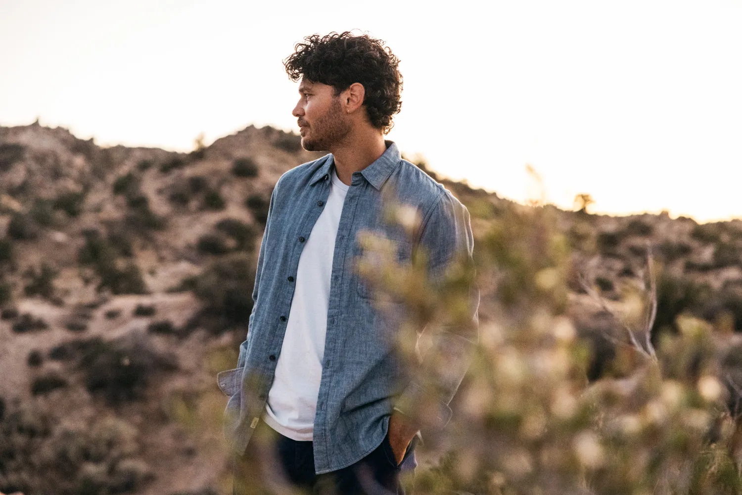 The Ripper Double Gauze Shirt - Light Indigo