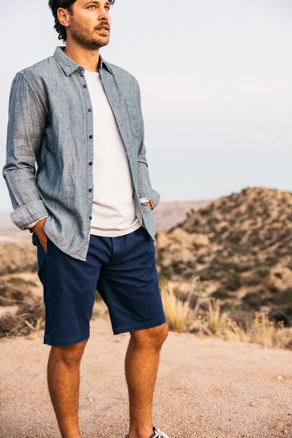 The Ripper Double Gauze Shirt - Light Indigo
