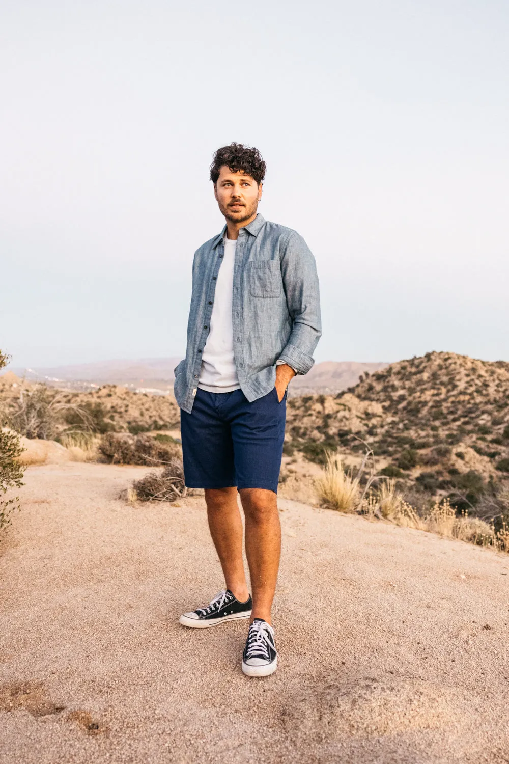 The Ripper Double Gauze Shirt - Light Indigo