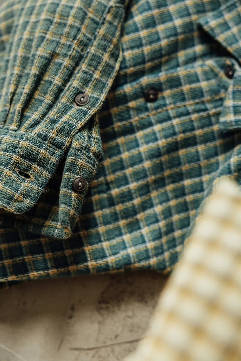 The Ripper Panama Double Gauze Shirt - Palm Green