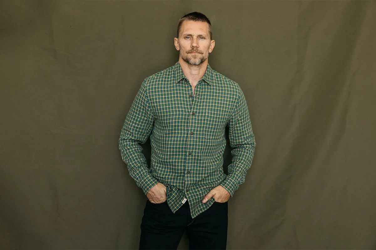 The Ripper Panama Double Gauze Shirt - Palm Green