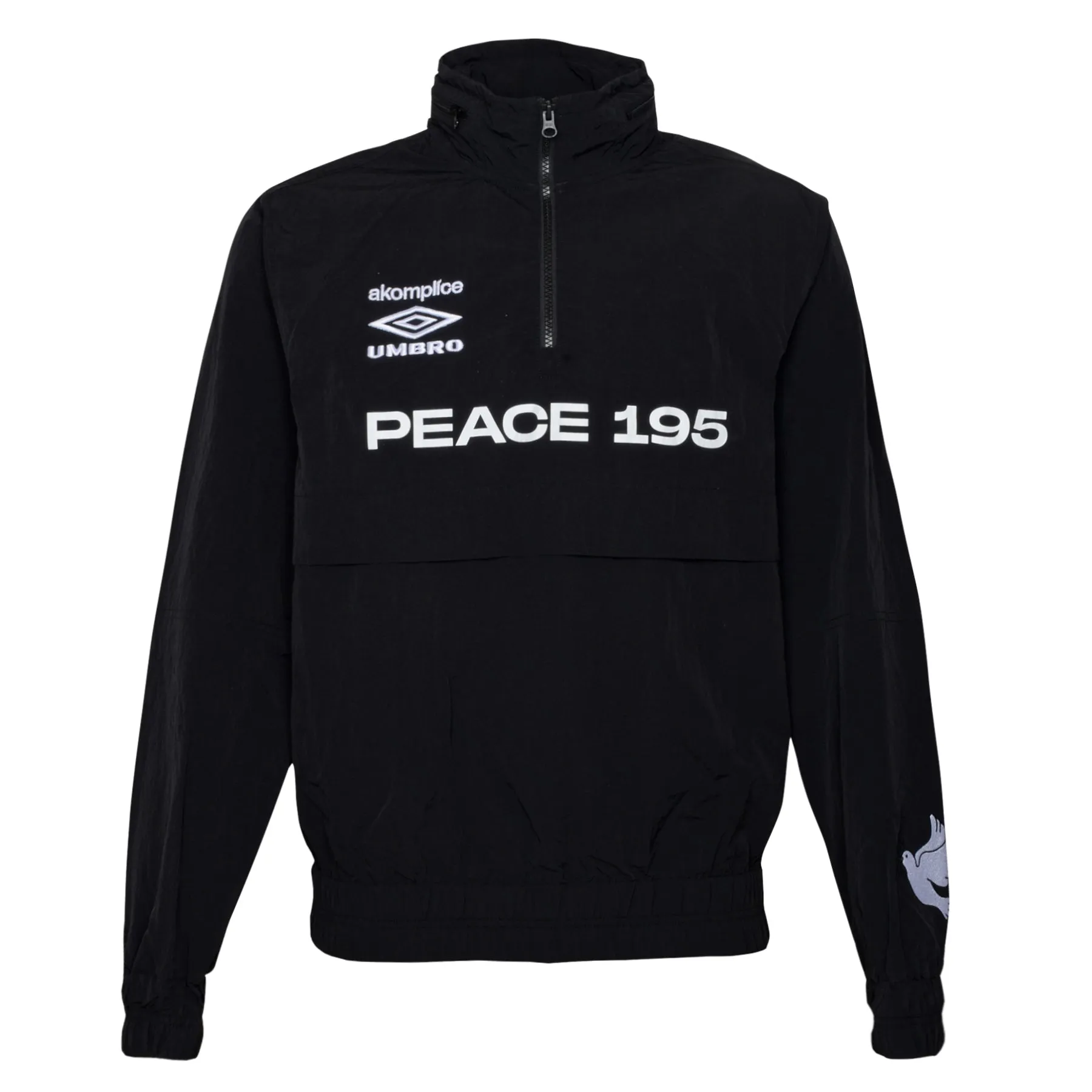 UMBRO x AKOMPLICE WORLD PEACE NYLON 1/4 ZIP