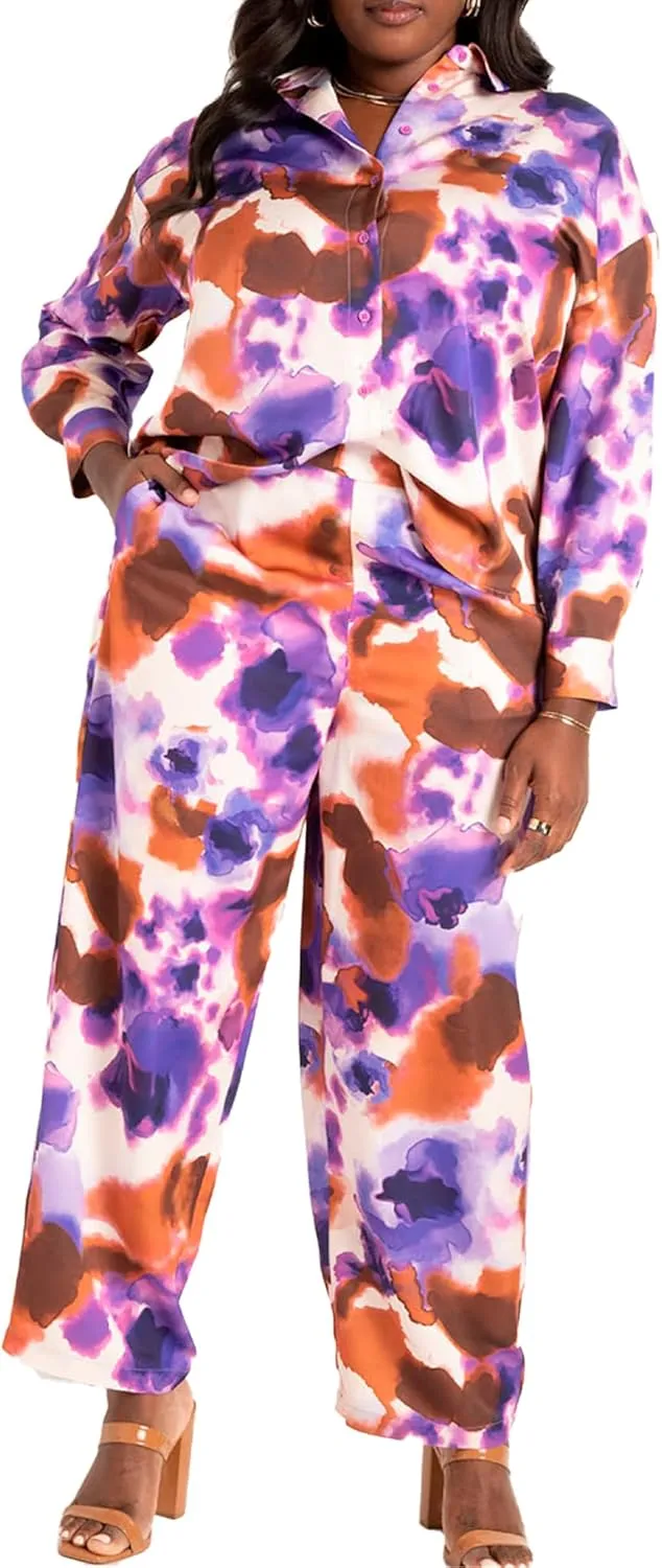 Woman Within Plus Size 7-Day Knit Wide-Leg Pant