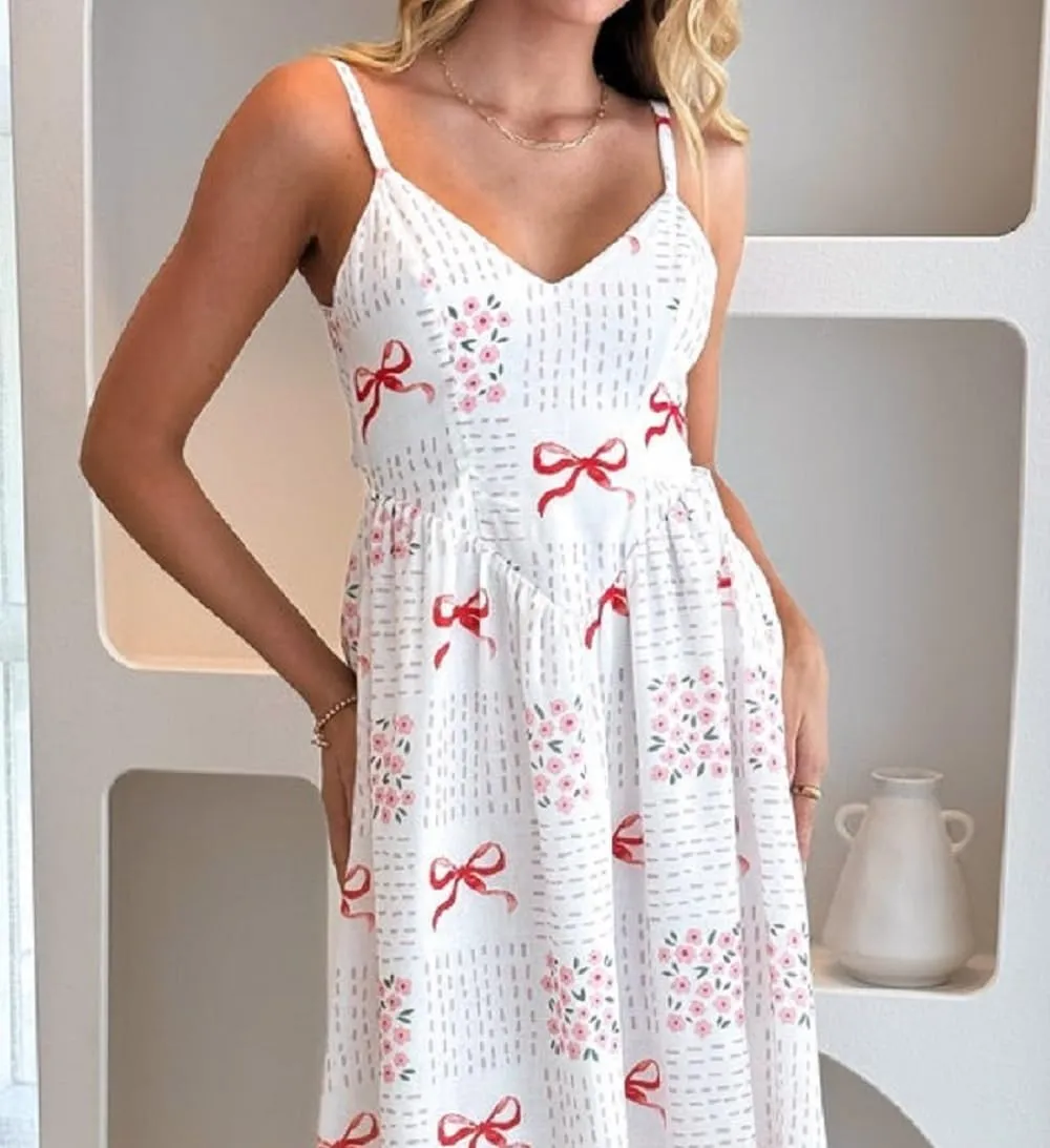 Women Boho Floral Maxi Cami Dress Spaghetti Strap Flowy Long Dress Square Neck A Line Dress Summer Beach Dress