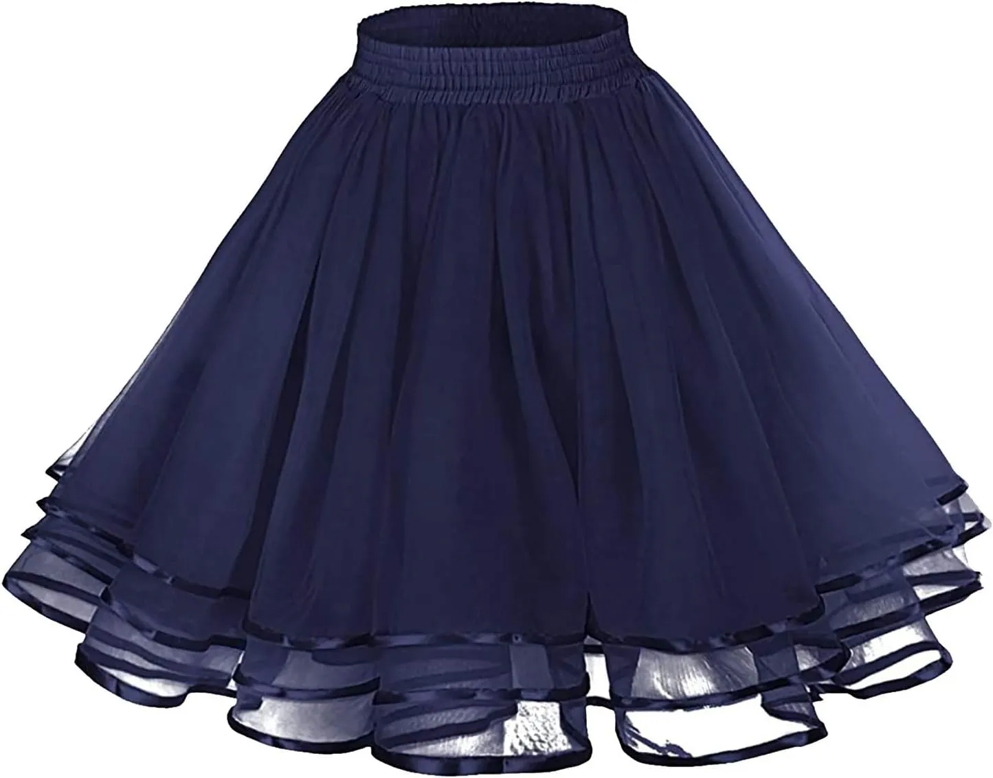 Womens Casual Solid Versatile Skirts Fashion Ruffle Pleated Skirt High Waisted Stretchy Mini Skirts A Line Fairy Skirt
