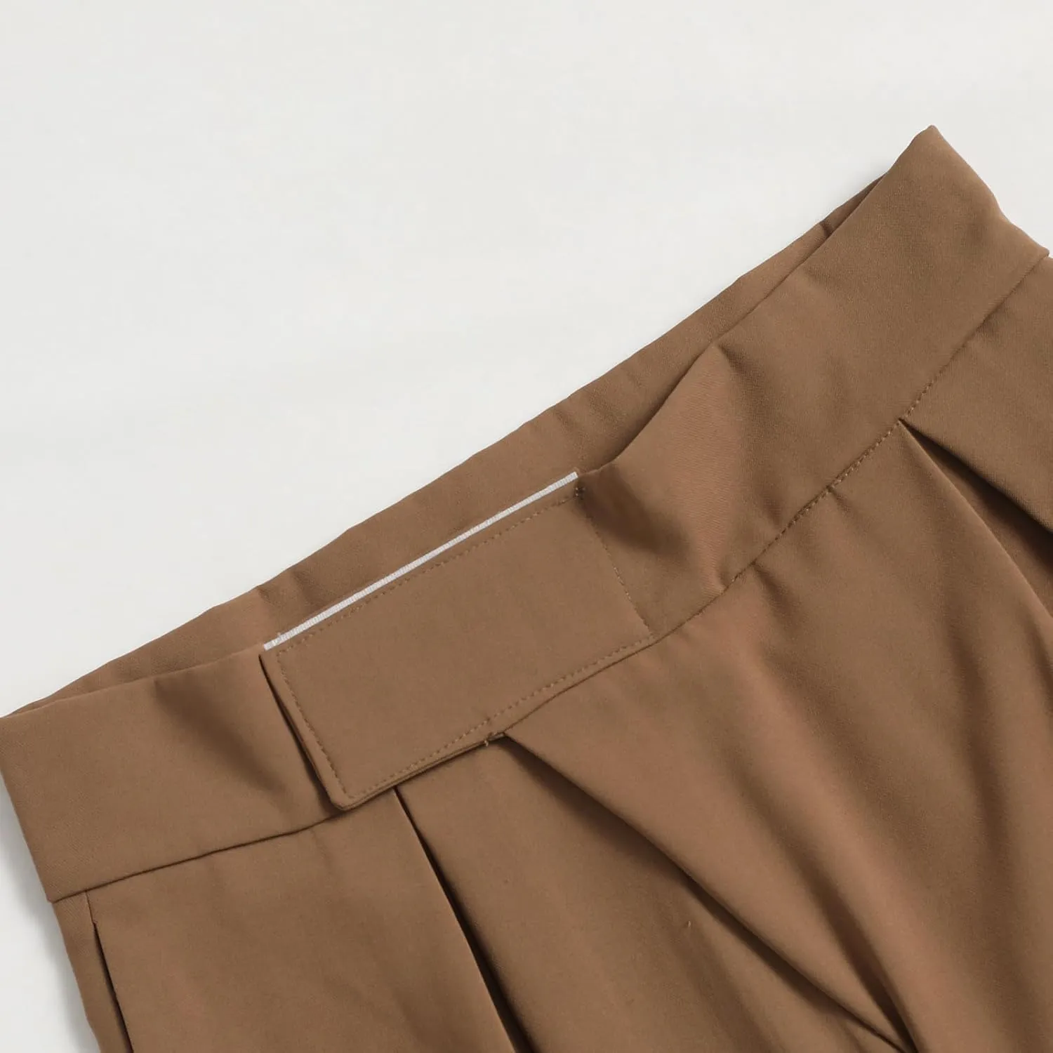 Women's Loose High Waist Wide Leg Pants Casual Business Solid Color Straight Long Trousers