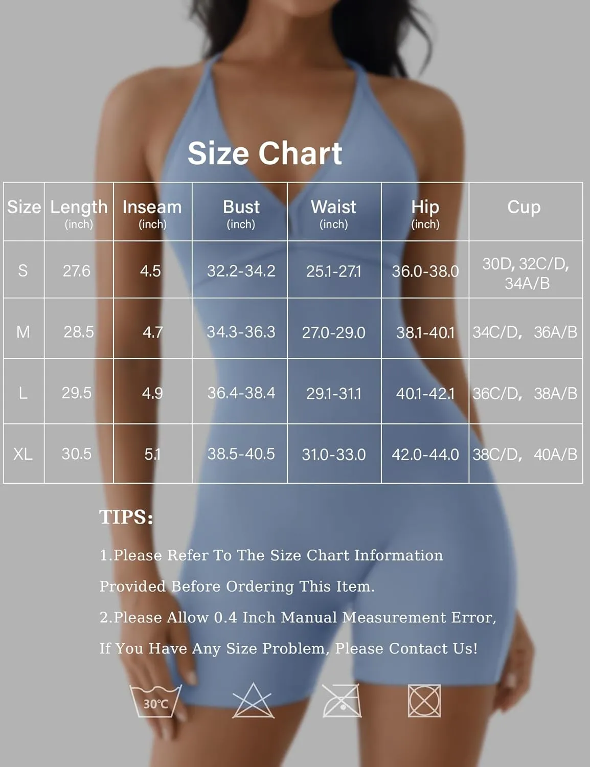 YEOREO Workout Jumpsuits Women Tummy Control Taylor V Neck Romper One Piece Sexy Backless Scrunch Butt Bodysuit