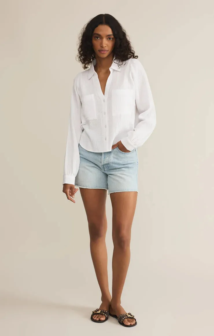 Z Supply ‘Campo Button Up Gauze Top’